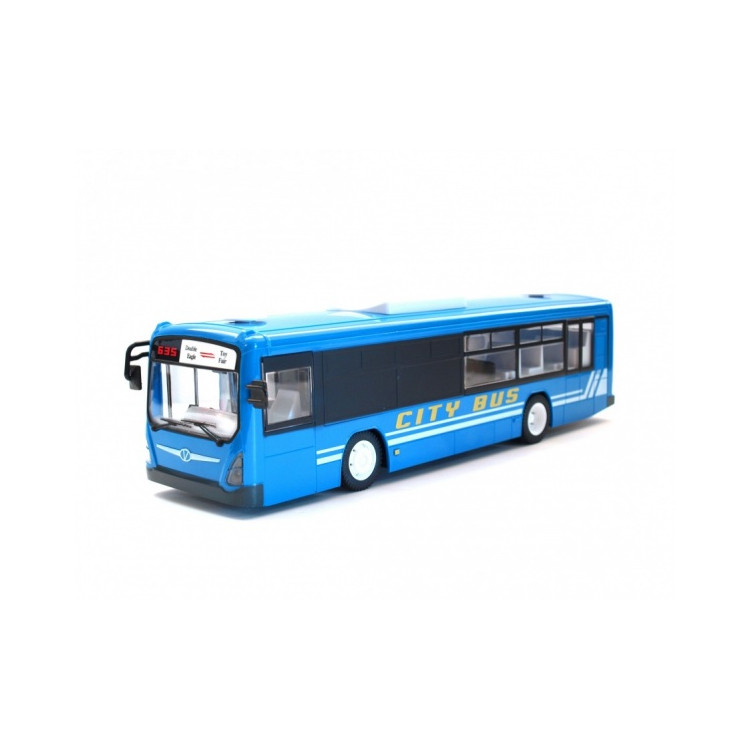 Městský autobus na dálkové ovládání - modrý