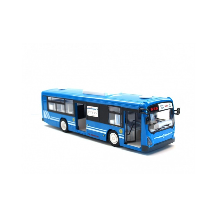 Městský autobus na dálkové ovládání - modrý