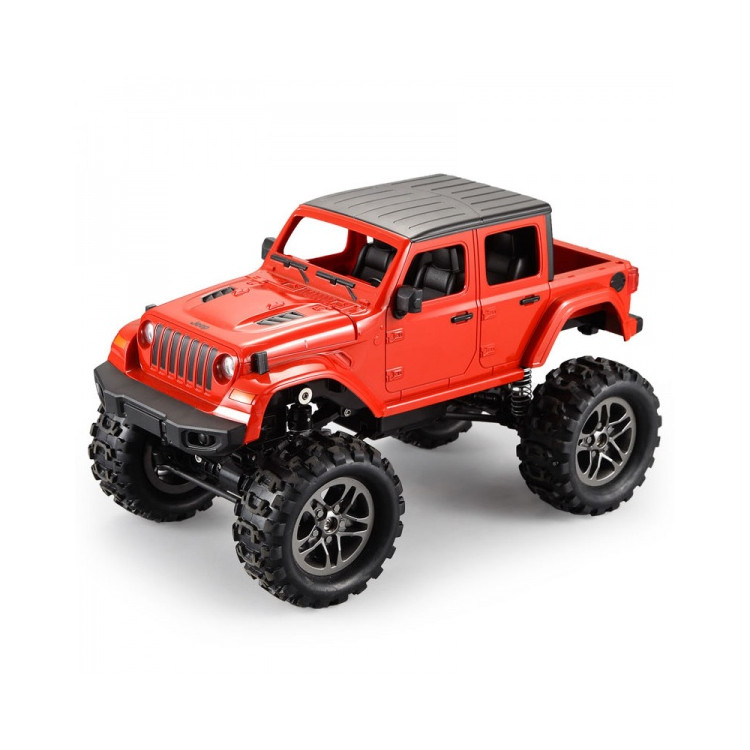 RC Crawler Jeep Wrangler Pickup 1:14 2,4 GHz - Červená