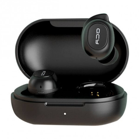 QCY-T9S TWS - bezdrátová sluchátka s dobíjecím boxem - černá