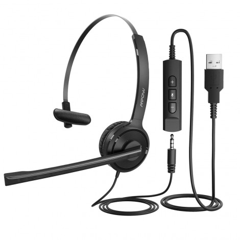 MPOW 323 Business headset - černá