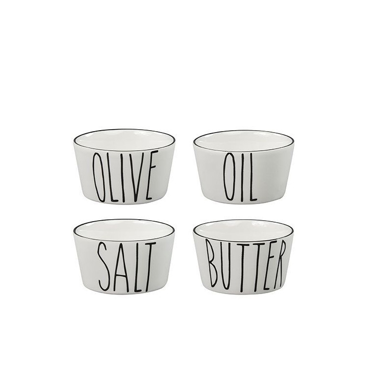 Set misek (sůl, máslo, olivy, olej) - Bastion Collections
